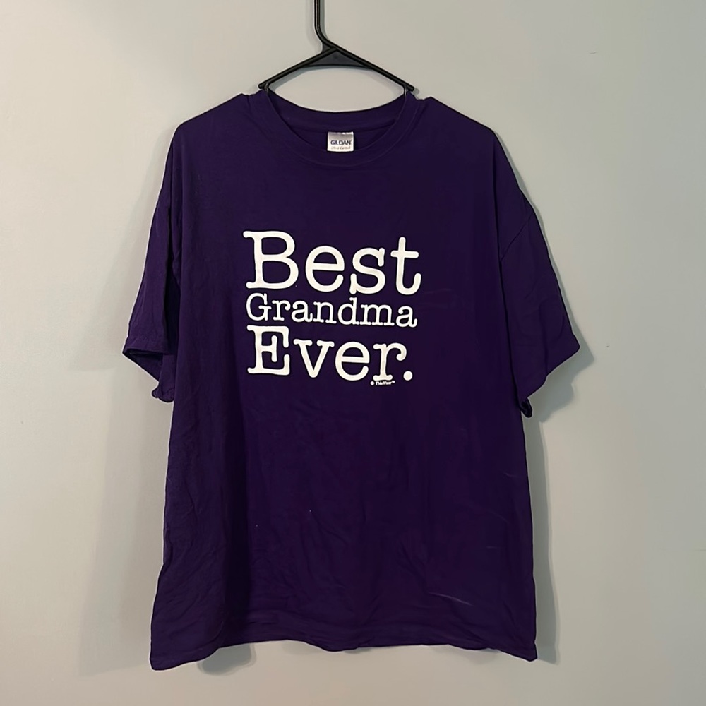 Purple oversized Best Grandma Ever T shirt! 👾👵